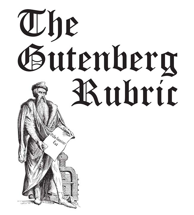 The Gutenberg Rubric Title